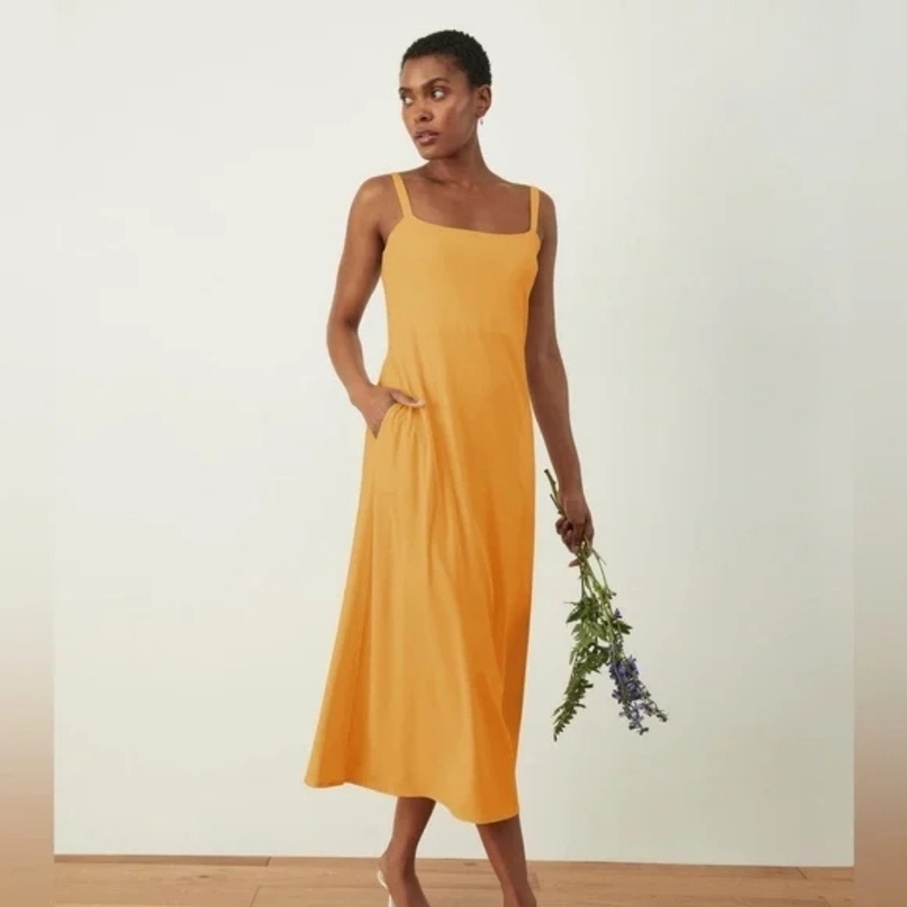Aday Make A Splash Dress In Sunflower